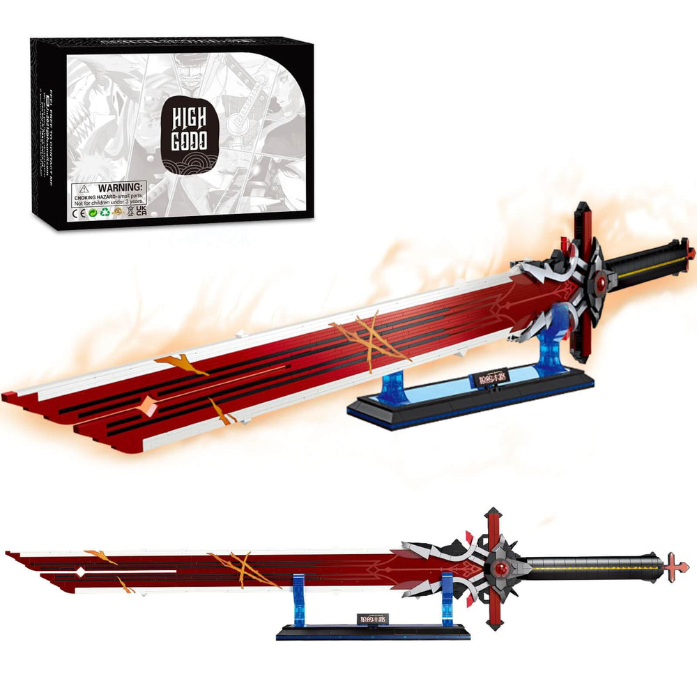 HIGH GODO Wolf Gravestone Sword assembly detail for authentic cosplay prep.