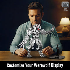 HIGH GODO Wolf night display gift ideal for monster lovers.