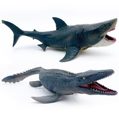 Higherbros Megalodon 11-inch toy with realistic detailing for storytelling
