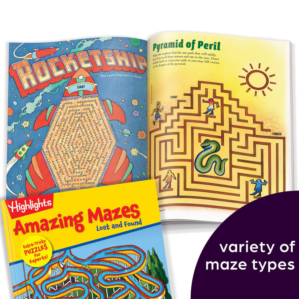 Highlights for Children car ride maze activity demonstrates portable screen-free fun
