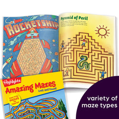 Highlights for Children car ride maze activity demonstrates portable screen-free fun