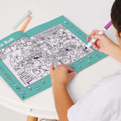 Highlights Hidden Pictures 2026 kids solving puzzles on the go supports travel-friendly fun.