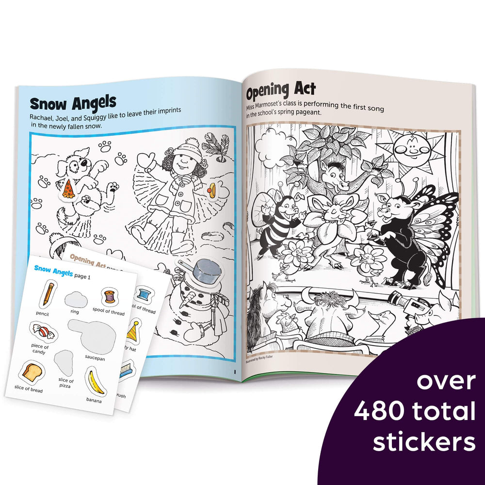 Highlights Hidden Pictures 64-page seek-and-find spread invites curious kids to explore