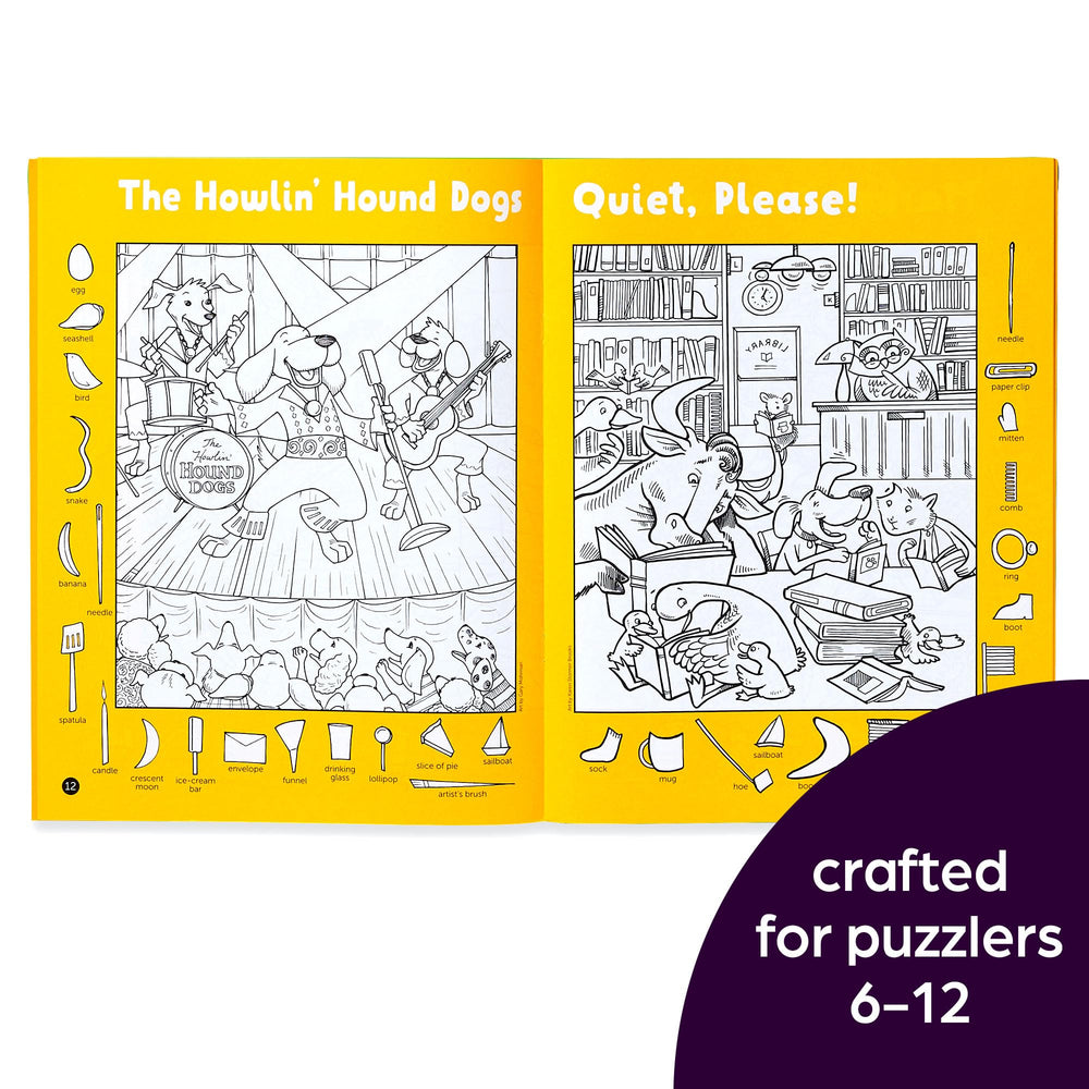 On-the-go puzzle fun from Highlights Hidden Pictures invites kids to solve anywhere
