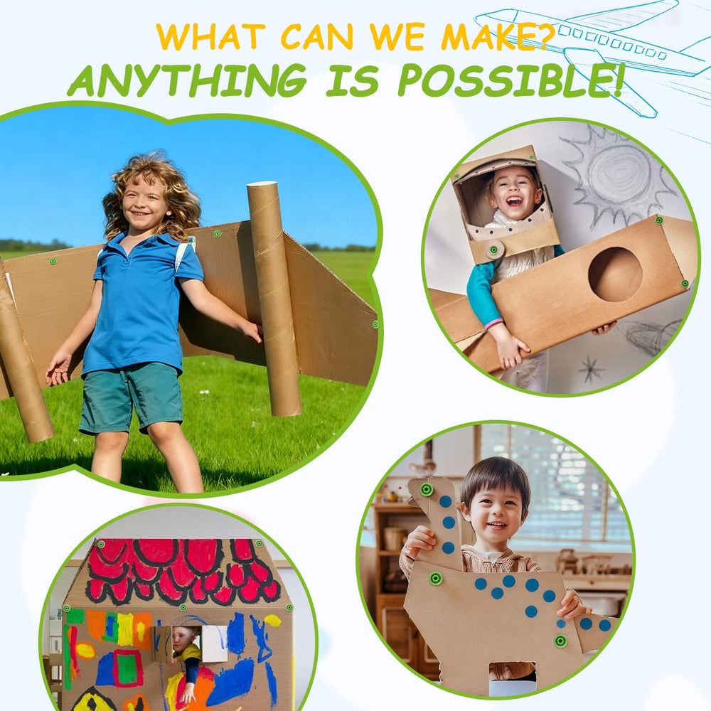 HIKISS fort-building kit for imaginative architecture and family fun