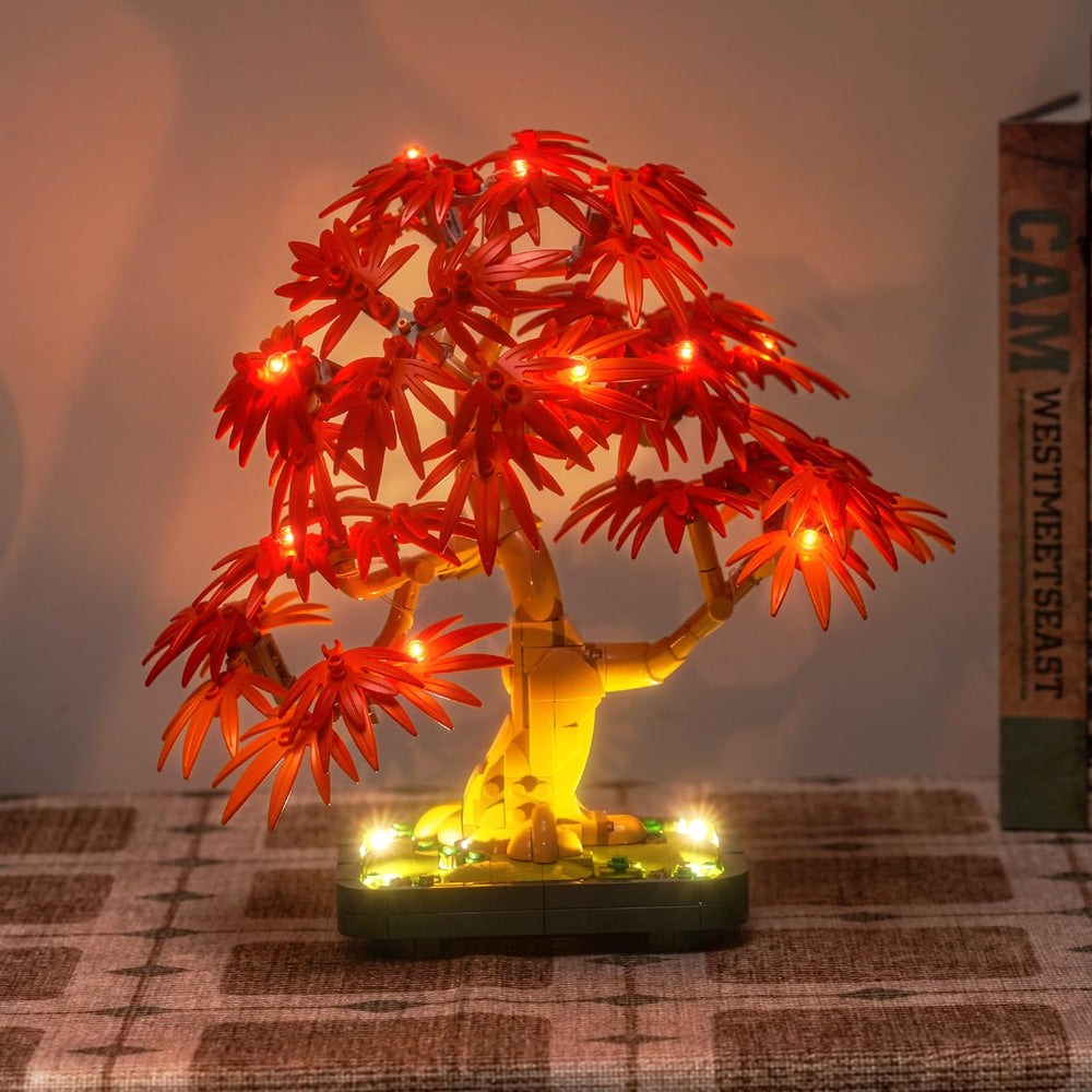 Hilighting Bonsai light ambience adds warm glow to night-time displays.