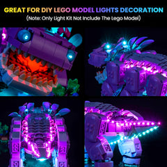 Hilighting Klombo LED light kit emits bright effects for engaging play sessions.