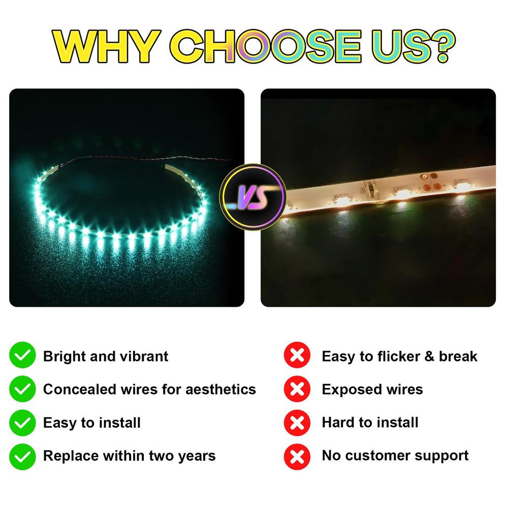 Hilighting Klombo LED light kit uses durable materials for long lasting display.