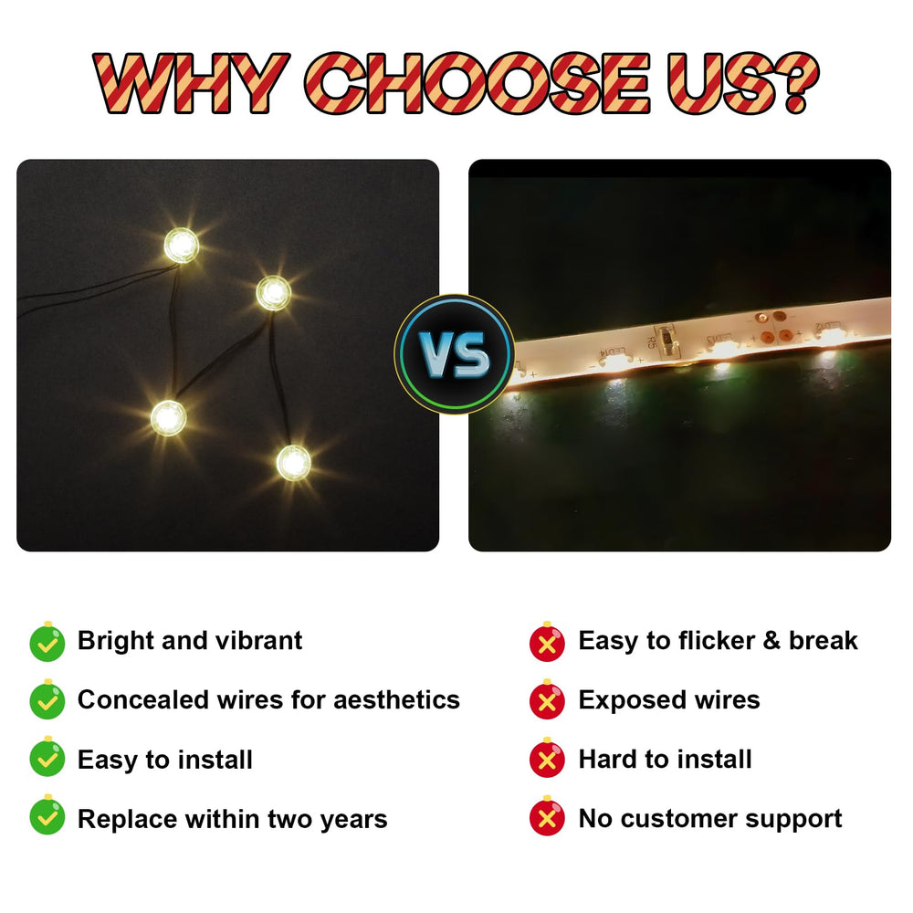 Hilighting LED light kit easy installation makes lighting quick and mess-free.