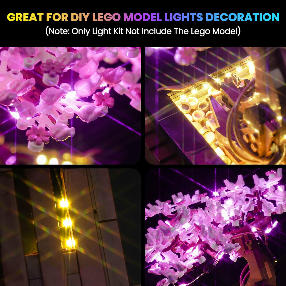 Hilighting LED light kit USB power option for flexible placement and safe operation.