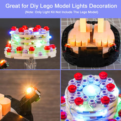 Hilighting USB-powered LED kit for flexible lighting on Lego Dobby build.