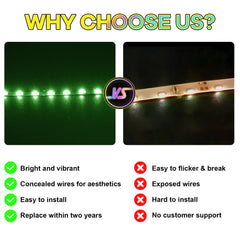 USB-powered with seven-color options for customizable effects.
