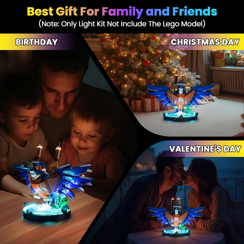 Hilighting lighting enhances the LEGO 10331 display with lifelike glow.