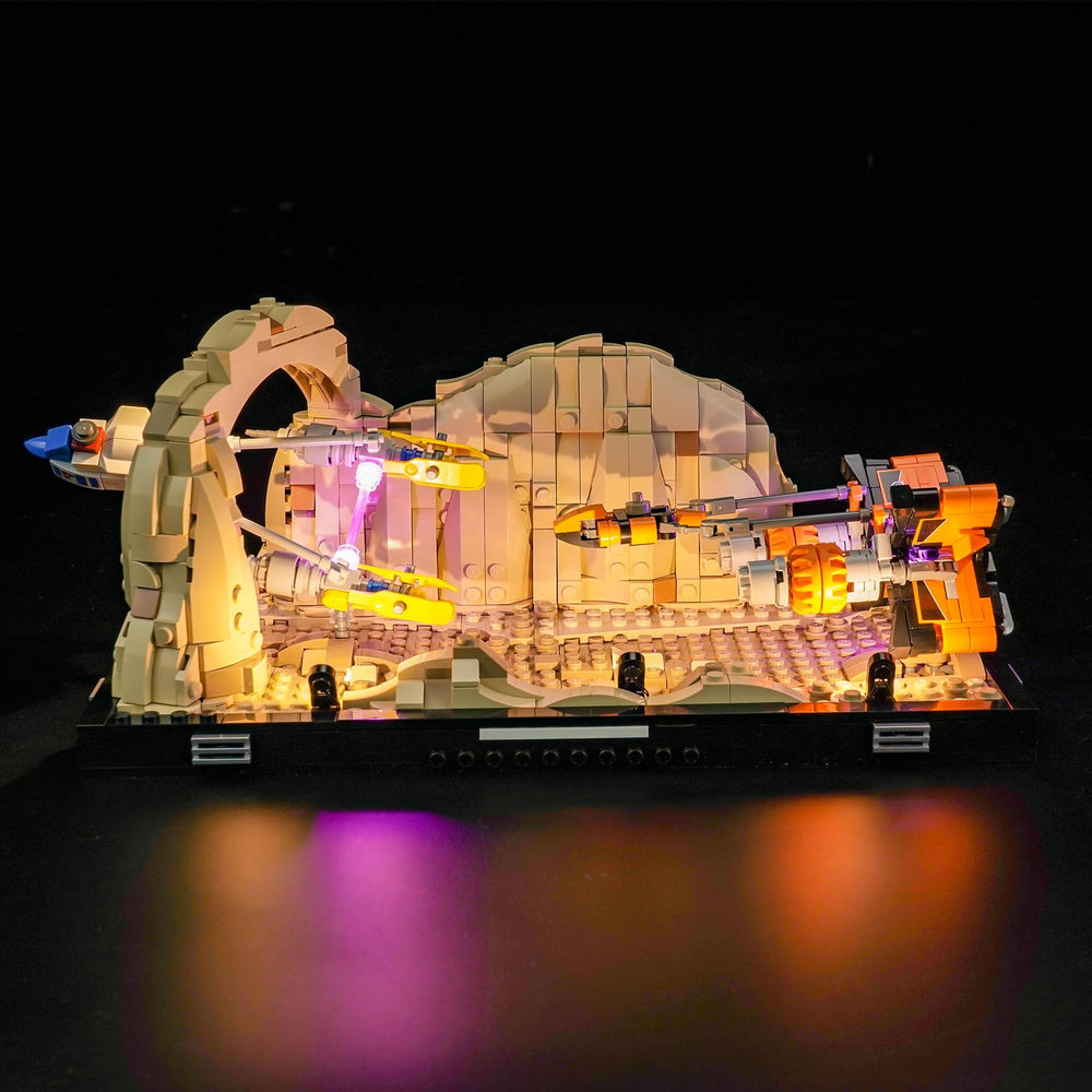 Hilighting light kit powered by USB for flexible, easy setup in dioramas