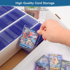 HIMOMO 4-pack card storage box assembled demonstrates sturdy construction.