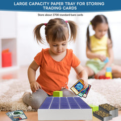 HIMOMO storage box applications show versatile use for sports and game cards.