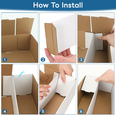 HIMOMO durable four-layer cardboard protects cards from dust and damage.