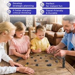 HIMUS 20 magnets securely attach for stable play during travel