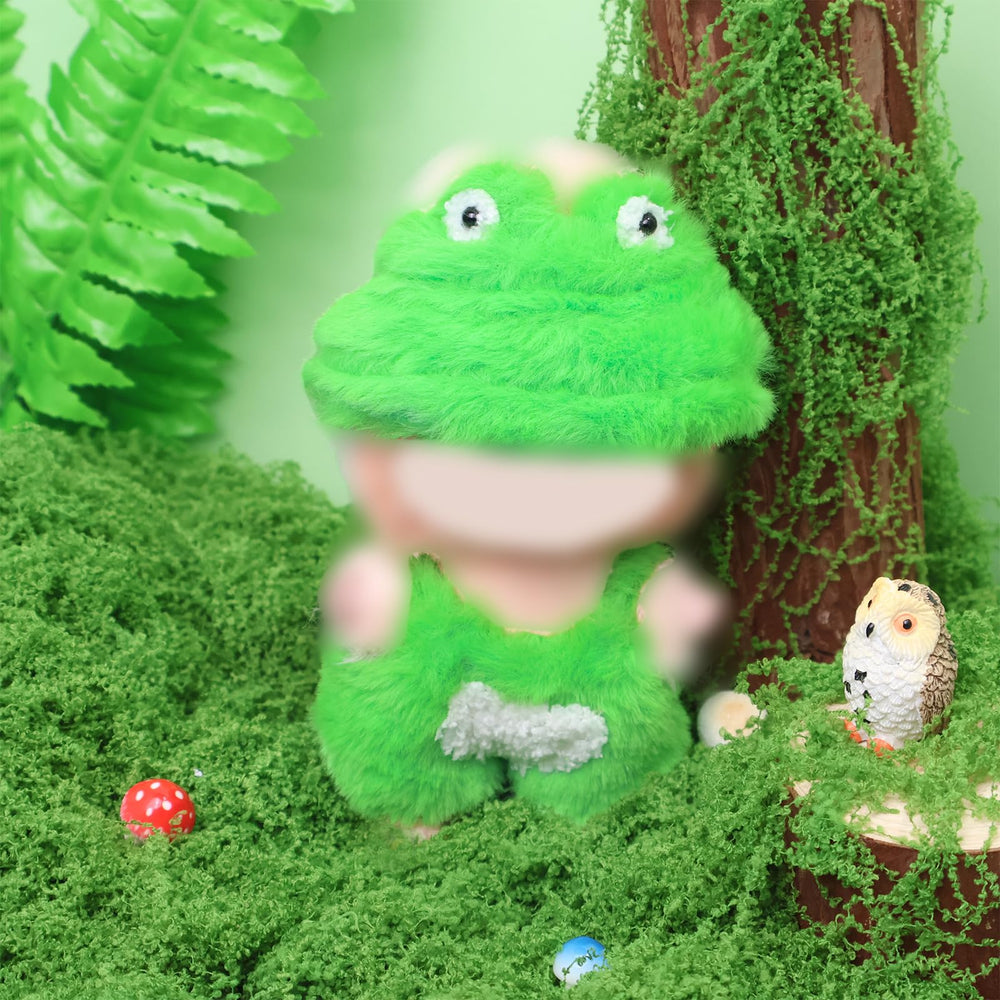 HiOKOU Labubu shark costume for 17cm dolls, ocean-inspired play appeal.