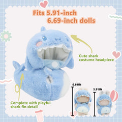 HiOKOU monkey doll outfit with soft texture for imaginative 17cm play.