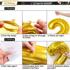 HiParty balloon kit inflates easily with helium or air, saving time