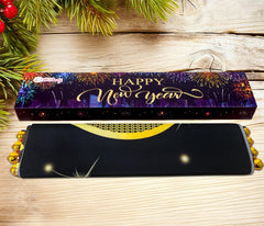 HiParty large 72x12in NY banner shown in full view for room decor