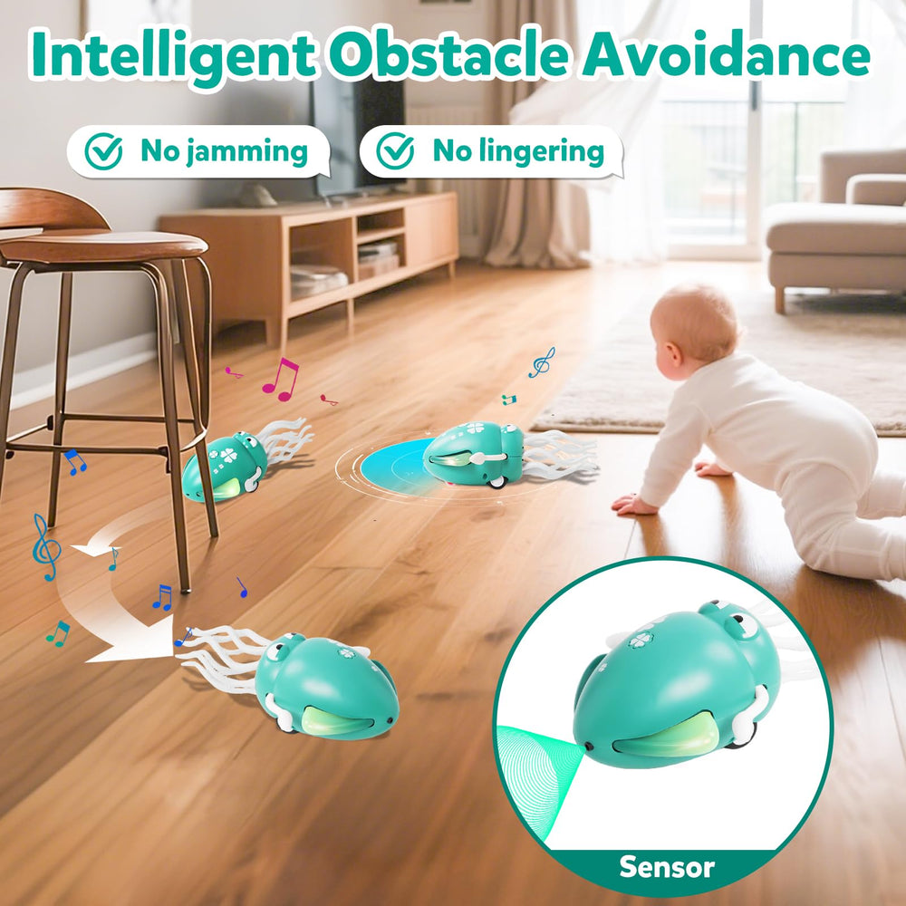Hirger Dancing Octopus toy obstacle sensing mode aids safe crawling