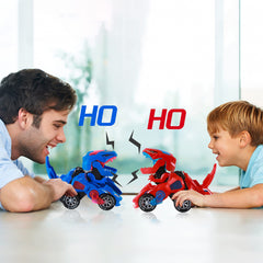 Hirger transforming dinosaur car gift-ready packaging for birthdays or holidays.