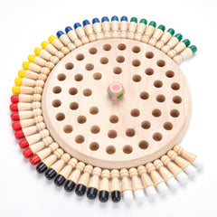 Hirger wooden memory chess board supports family play and memory practice.