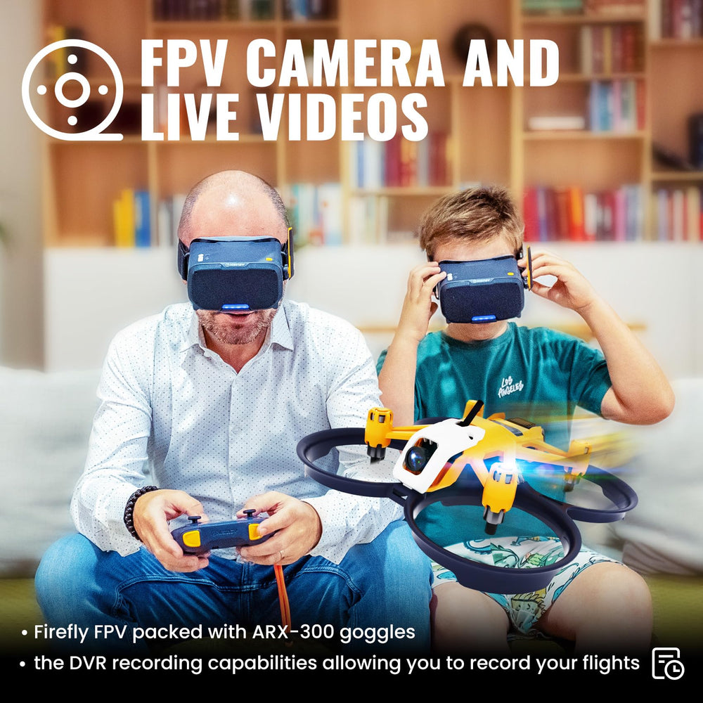 HISINGY Firefly FPV goggles provide immersive live feed