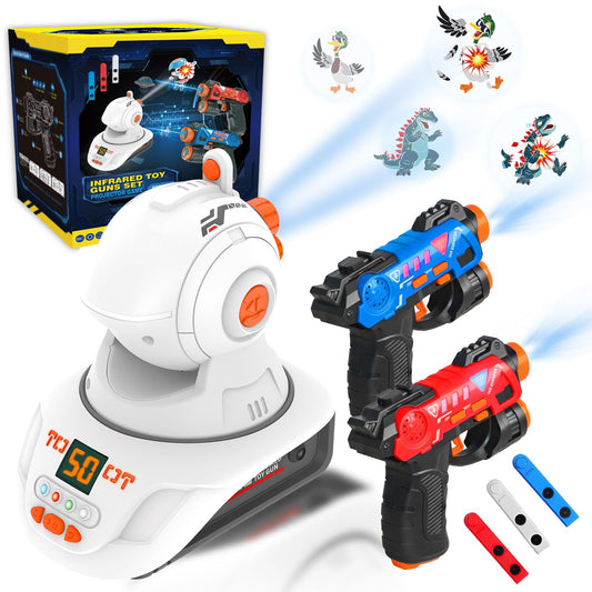 HISTOYE mini laser tag guns two-pack for safe indoor battles