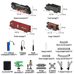 Hitish Train Set dual cross loops bridge for dynamic track layouts.