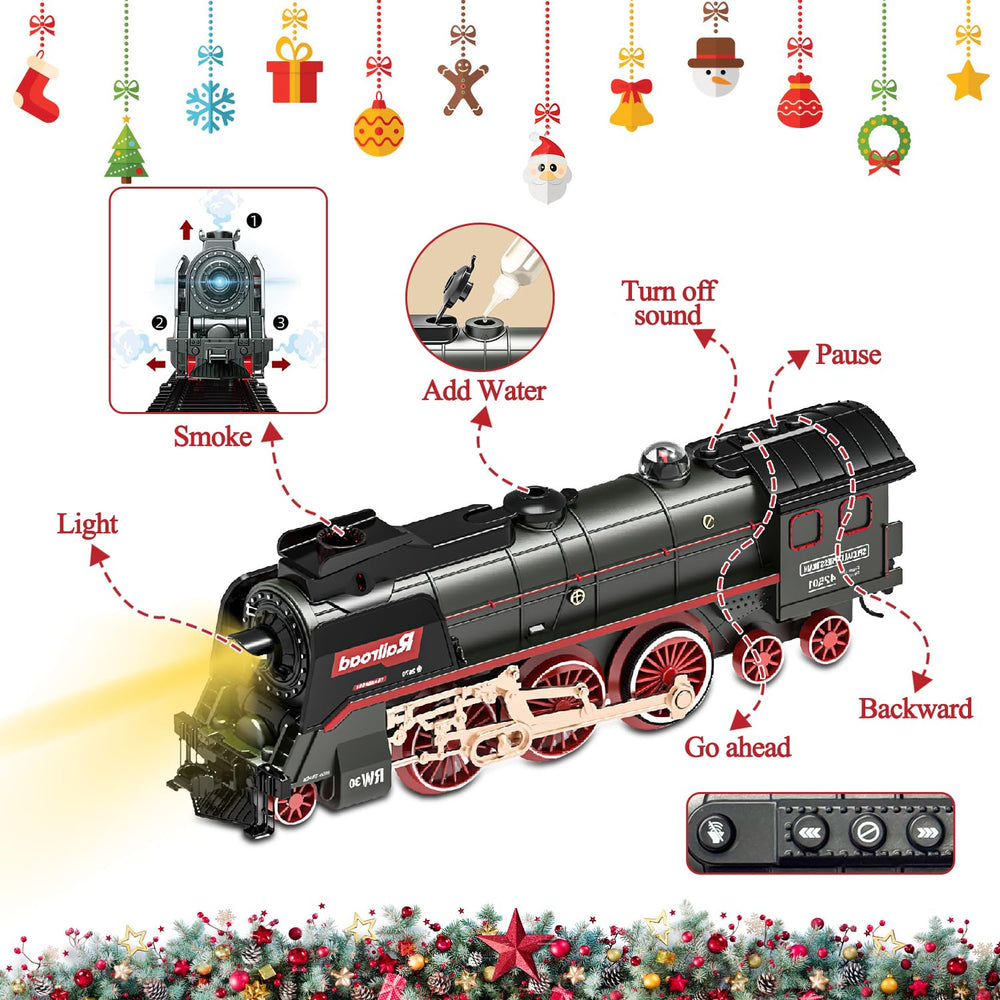 Hitish glowing passenger carriages lighting up cozy scenes