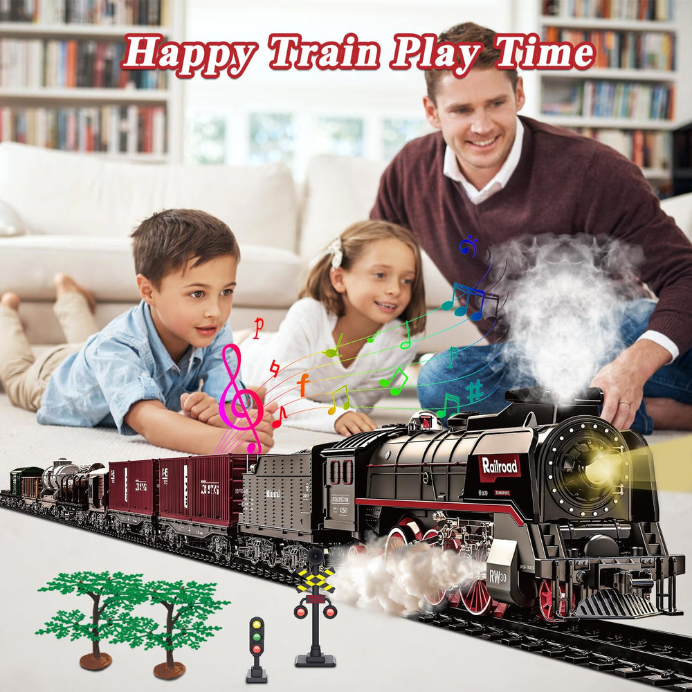 Hitish Train Set tree decoration accessory enhances holiday display.