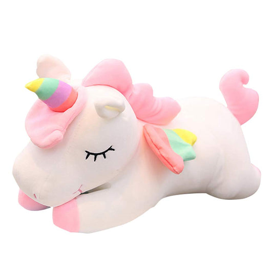 hitoshe unicorn plush with rainbow wings, a cozy cuddle buddy for imaginative play
