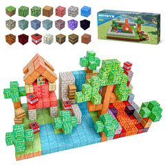 HitToys Magnetic Blocks 100pcs in rainbow colors for creative open-ended play