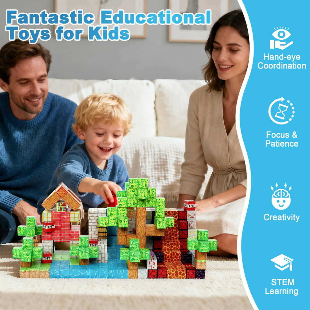 HitToys Magnetic Blocks support spatial learning and fine motor skills