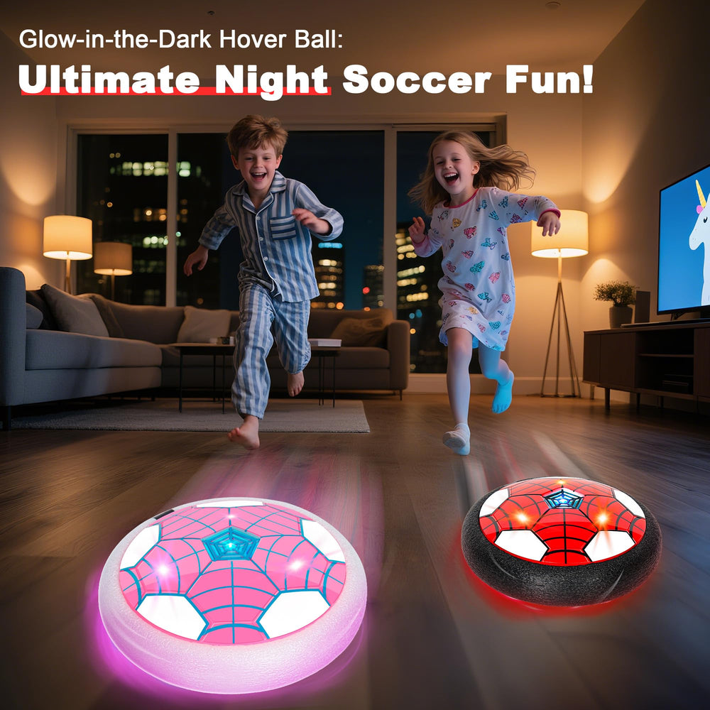 HitToys pink and white spider-pattern ball glows during races.