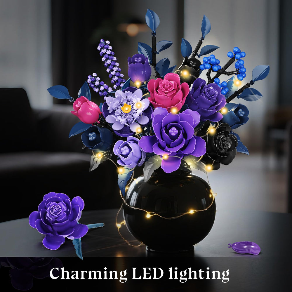 HiWEEGO diy petals and leaves enable personalized arrangements.