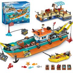 HiWEEGO city fishing boat for imaginative play and hands-on learning.