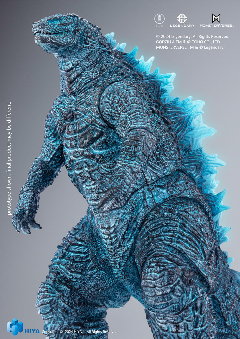 Hiya Toys Energized Godzilla with multiple articulated joints for dynamic poses