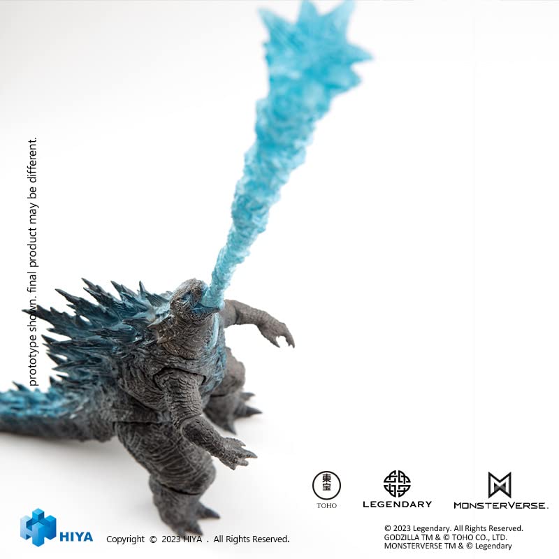 Hiya Toys Godzilla Exquisite Basic 7-inch figure height for shelf display.