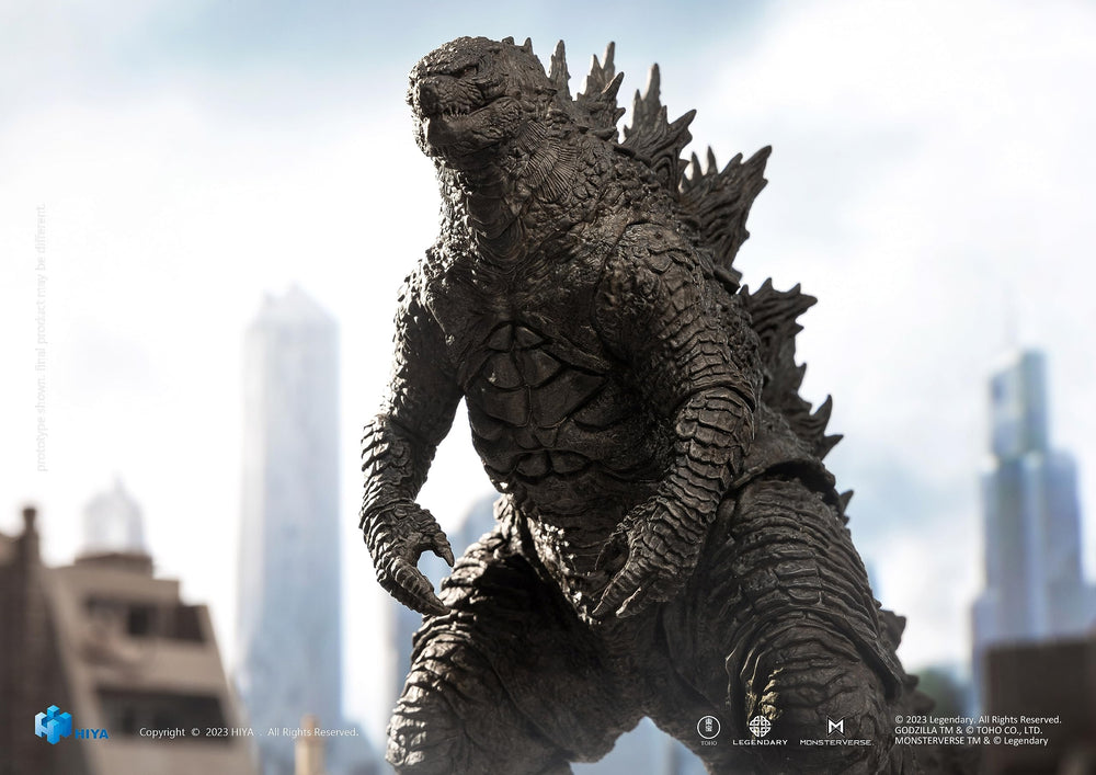 Hiya Toys Godzilla Exquisite Basic Series PX close-up sculpt showing textures