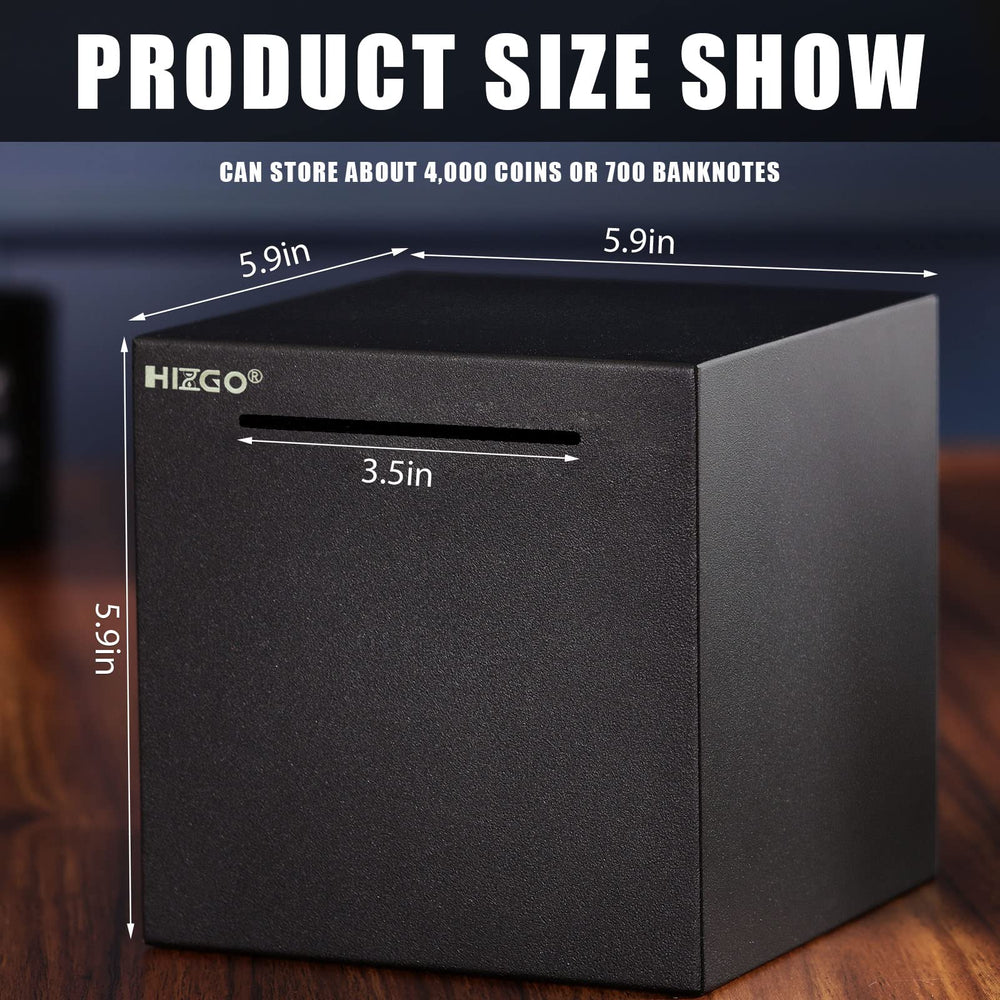 Hizgo piggy bank side welding emphasizes durability and modern aesthetics for stylish savings.