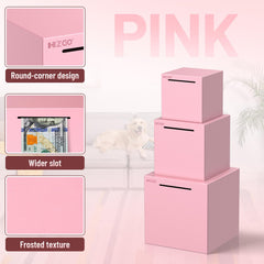Hizgo piggy bank color palette with six options to match personal goals.