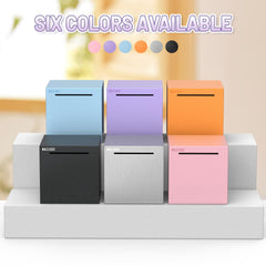 Hizgo glitter-sprayed finish on piggy bank catching light