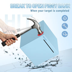 Hizgo unopenable piggy bank coin slot detail