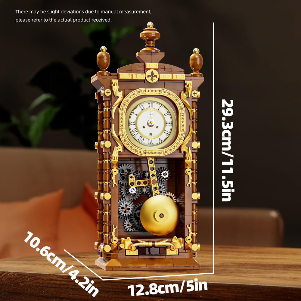 HJPLPXH gift-ready retro clock block set ideal for special occasions.