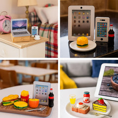 HKLMRO mini fries detailed for colorful dollhouse dining scenes.