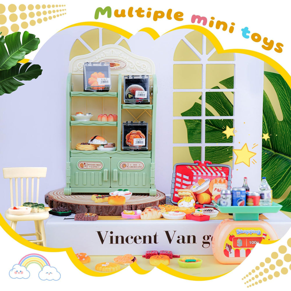 HKLMRO miniature food assortment fuels imaginative pretend dining and market setup.